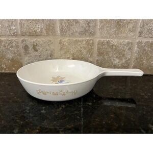 Vintage 1964 Merry Christmas Seasons Greetings Corning Ware Saucepan Skillet Lid